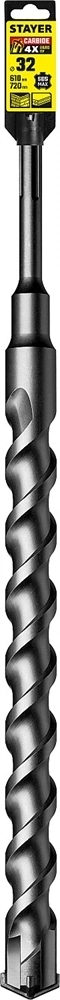 STAYER  Hercules-4Х, 32 x 610/720 мм, SDS-max бур, Professional (29370-610-32) 29370-610-32