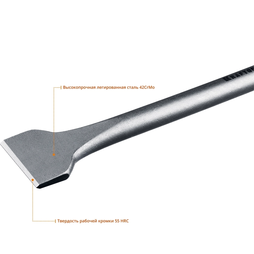 KRAFTOOL  Alligator, 50 х 400 мм, SDS-max, пикообразное зубило (29334-50-400) 29334-50-400_z01