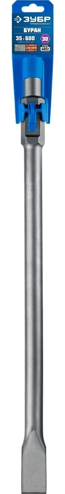 ЗУБР  Буран, 35 х 600 мм, HEX 30, плоское зубило (29375-35-600) 29375-35-600