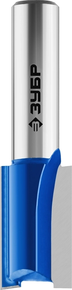 ЗУБР  12 x 19 мм, хвостовик 8 мм, фреза пазовая прямая, Профессионал (28753-12-19) 28753-12-19