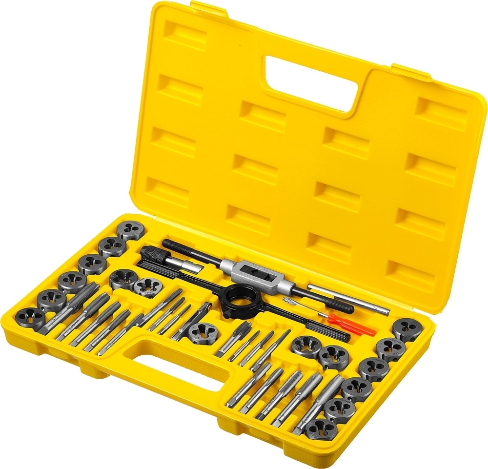 STAYER  MaXCut, 40 предметов, инструментальная сталь, набор метчиков и плашек (2805-H40) 2805-H40_z01
