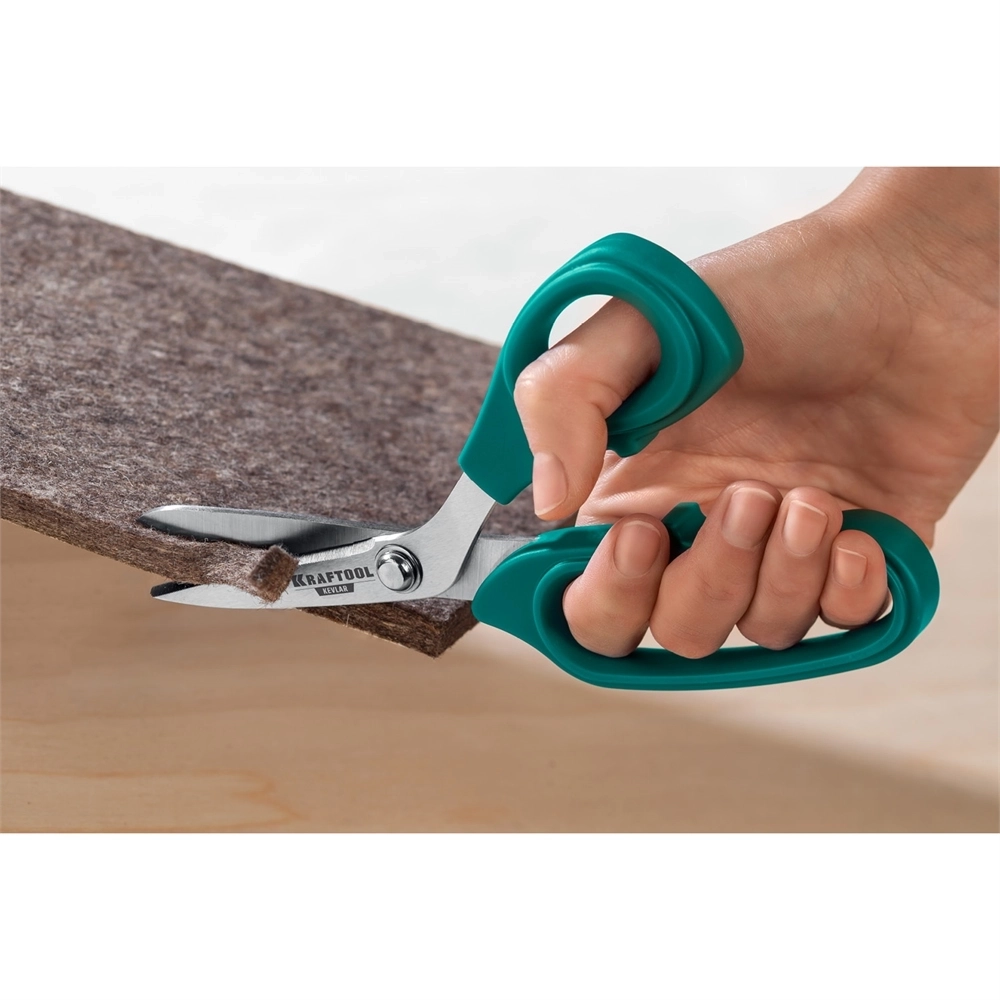 KRAFTOOL  Armor cutter, 205 мм, технические ножницы по кевлару и стекловолокну (23207) 23207