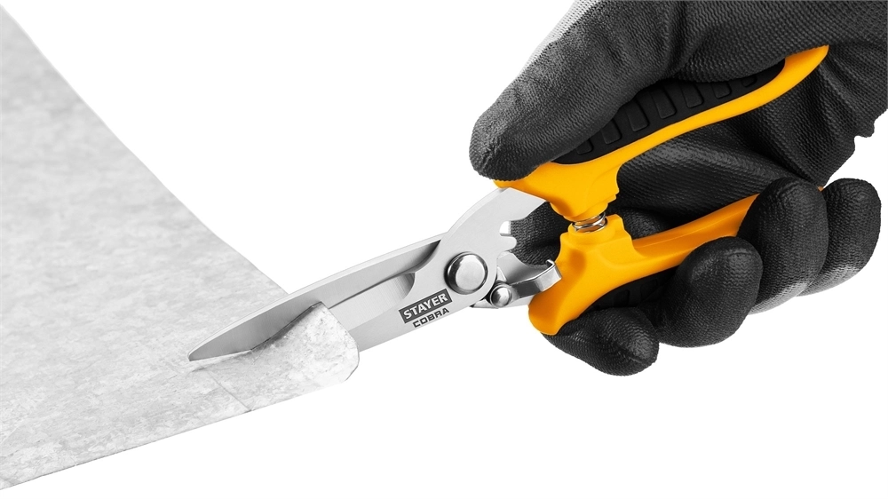 STAYER  COBRA, 200 мм, Универсальные технические ножницы, Professional (23227) 23227