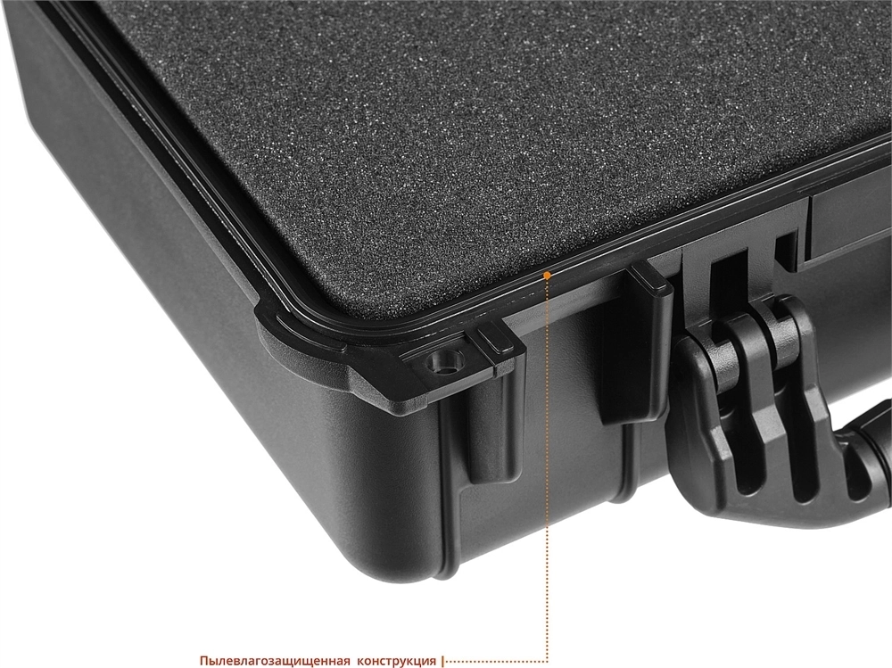 KRAFTOOL  PANZER-16, 400 х 330 х 170 мм, (16″), IP55, ударопрочный пластиковый ящик (38251-16) 38251-16