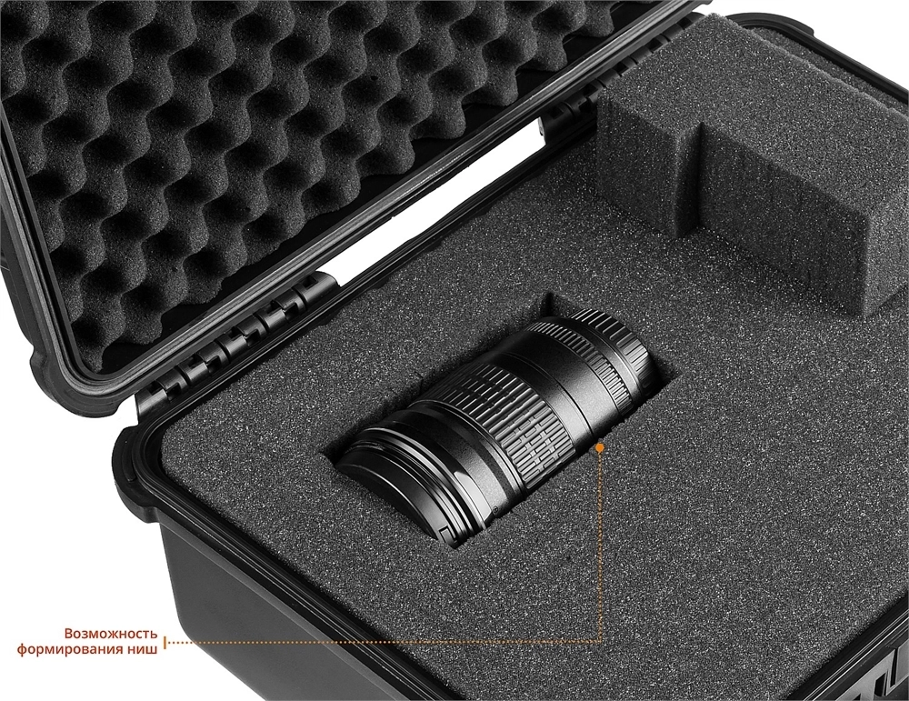 KRAFTOOL  PANZER-20, 510 х 400 х 190 мм, (20″), IP55, ударопрочный пластиковый ящик (38251-20) 38251-20