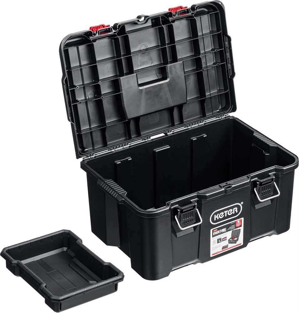KETER  STACKNROLL, 525 х 345 х 260 мм, (21″), пластиковый ящик с крышкой (38398) 38398