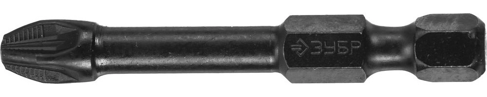 ЗУБР  PZ3, 2 шт, PZ3, 50 мм, ударные биты, Профессионал (26023-3-50-S2) 26023-3-50-S2