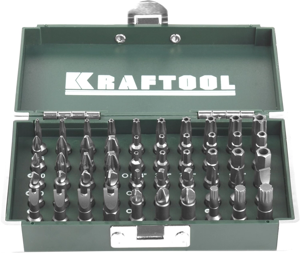 KRAFTOOL  X-Drive, 50 шт, набор кованых торсионных бит (26065-H50) 26065-H50