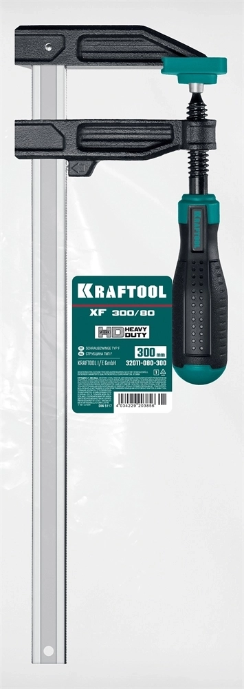 KRAFTOOL  MF-300/080, 80 х 300 мм, струбцина F (32011-080-300) 32011-080-300_z01
