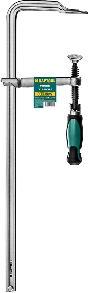 KRAFTOOL  Forge FF-160/80, 120 х 500 мм, цельнокованая струбцина F (32014-120-500) 32014-120-500
