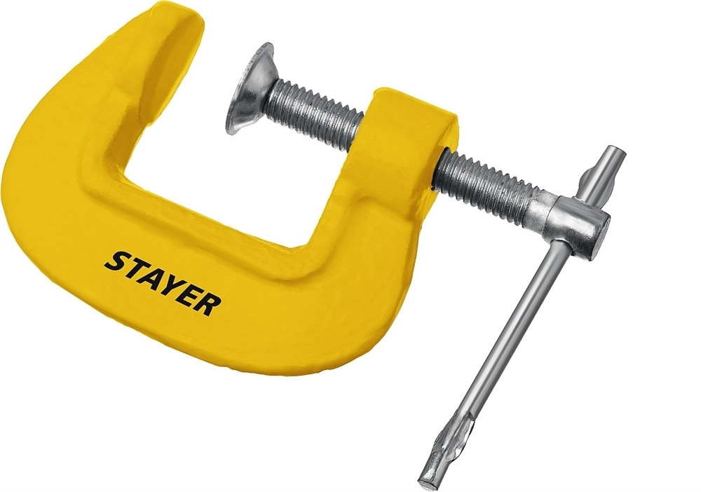 STAYER  S-25, 25 мм, чугунная струбцина (3215-025) 3215-025