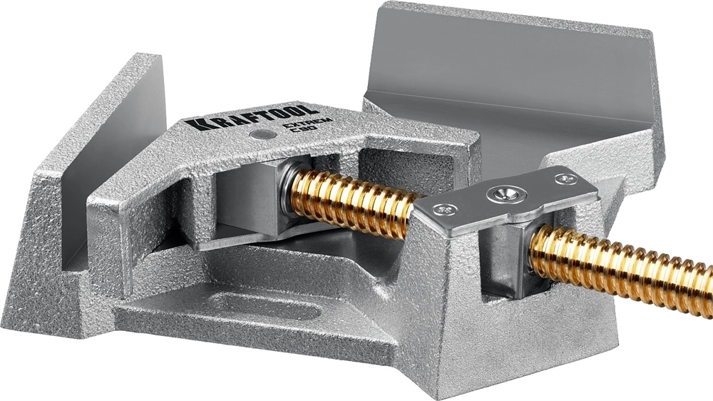KRAFTOOL  Extrem C90, глубина зажима 90 мм, экстрамощная стальная угловая струбцина для сварочных работ (32201) 32201