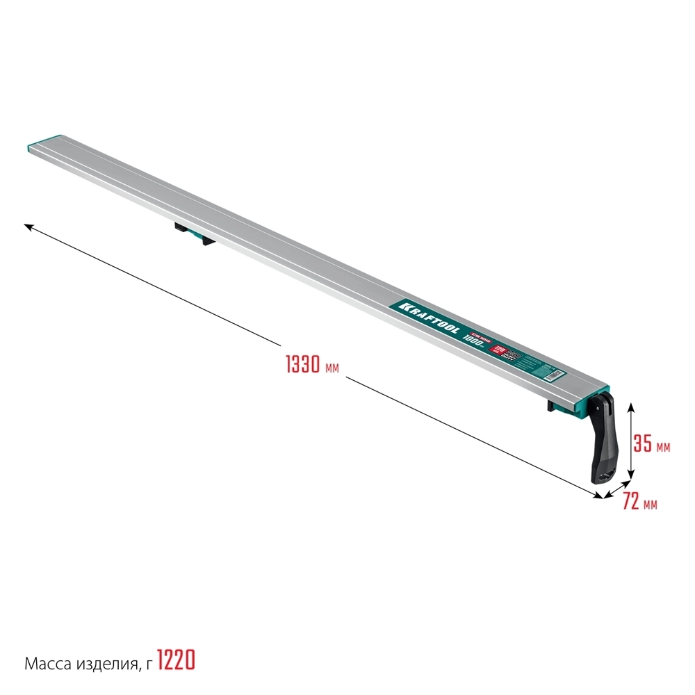 KRAFTOOL  CG-100, 1000 мм, направляющая шина (32235-1.0) 32235-1.0