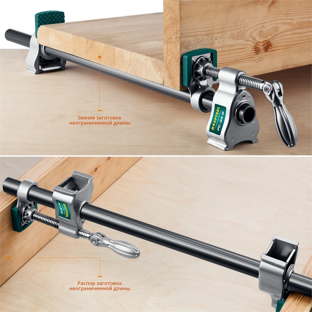 KRAFTOOL  PC-34-6, 3/4″, трубная струбцина (32301-1) 32301-1
