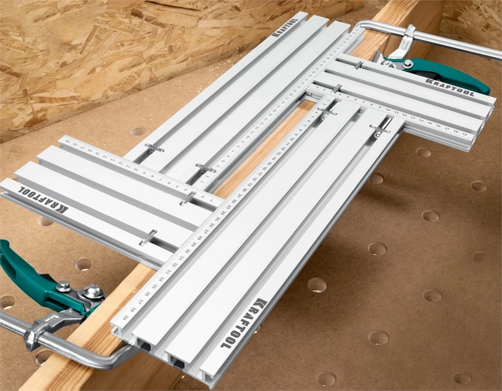 KRAFTOOL  KRAFTFLEX MFS-200-400 мм, 4шт, Шаблон фрезерный в комплекте с 2 упорами (32807) 32807