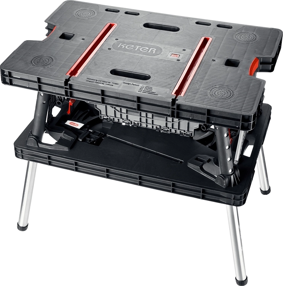 KETER  FOLDING, 850 х 550 х 755 мм, складной столярный верстак (38730) 38730