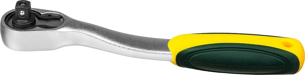 KRAFTOOL  1/4″, 72 зубца, изогнутая трещотка для торцовых головок, Pro (27795-1/4) 27795-1/4_z02