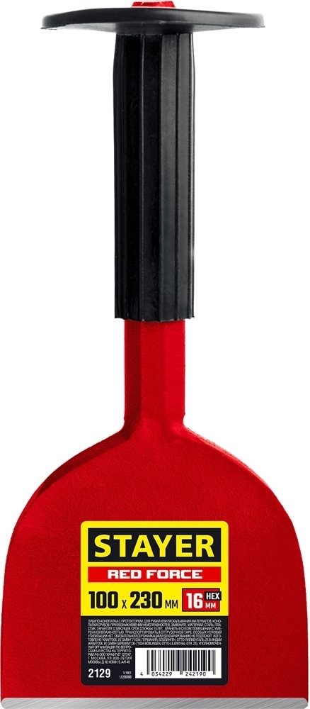 STAYER  Red Force, 100 х 230 мм, зубило-конопатка с протектором (2129) 2129
