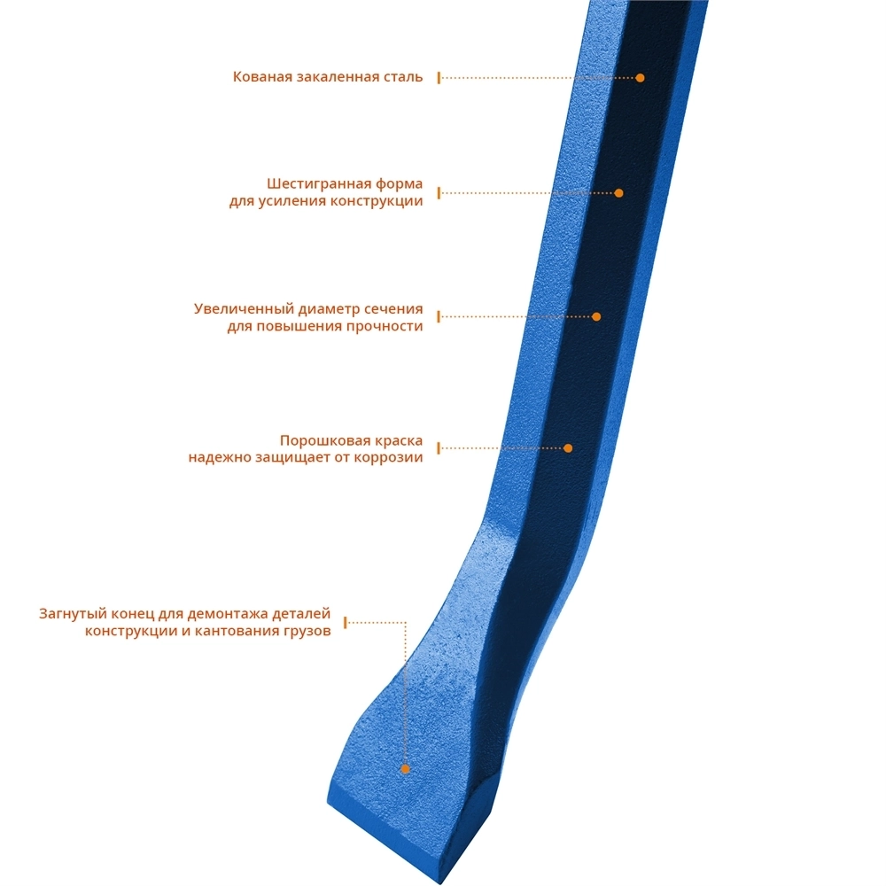 ЗУБР  Титан, 1500 мм, монтажный лом, Профессионал (21805-150) 21805-150_z01