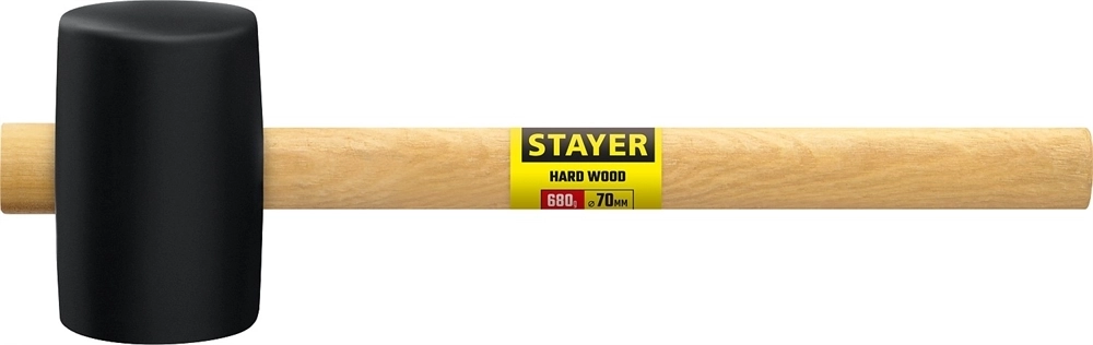 STAYER  680 г, чёрная резиновая киянка (20505-75) 20505-75
