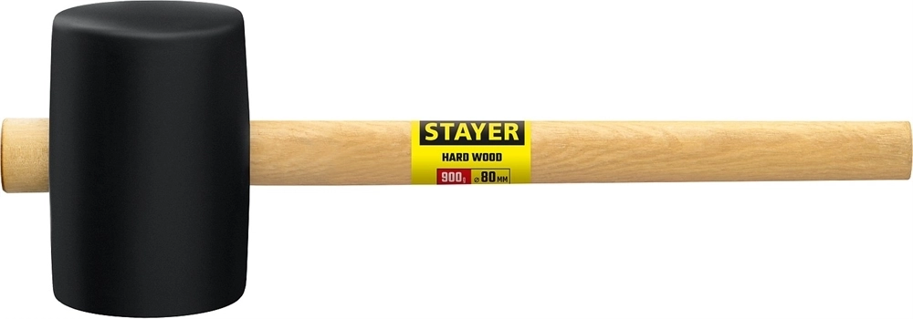 STAYER  900 г, чёрная резиновая киянка (20505-90) 20505-90