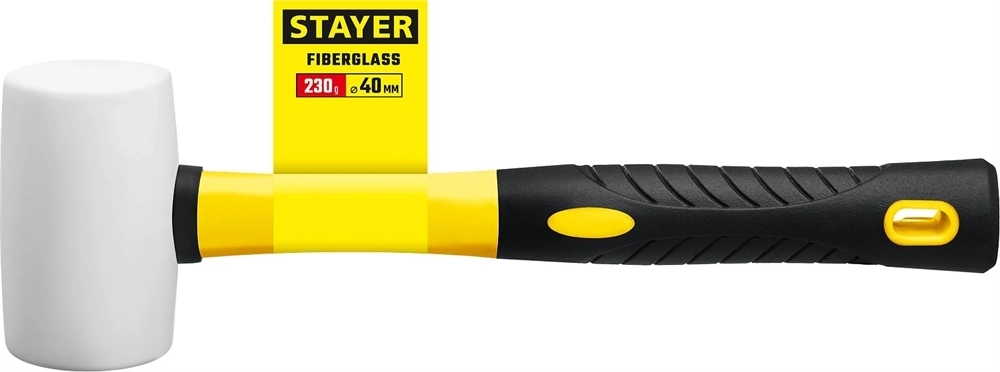 STAYER  230 г, белая, резиновая киянка, Professional (20533-230) 20533-230