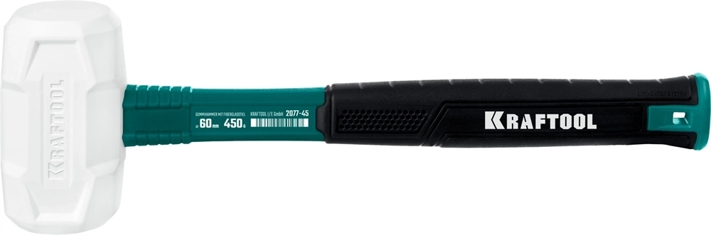 KRAFTOOL  X-FORCE, 450 г, белая, резиновая киянка (2077-45) 2077-45
