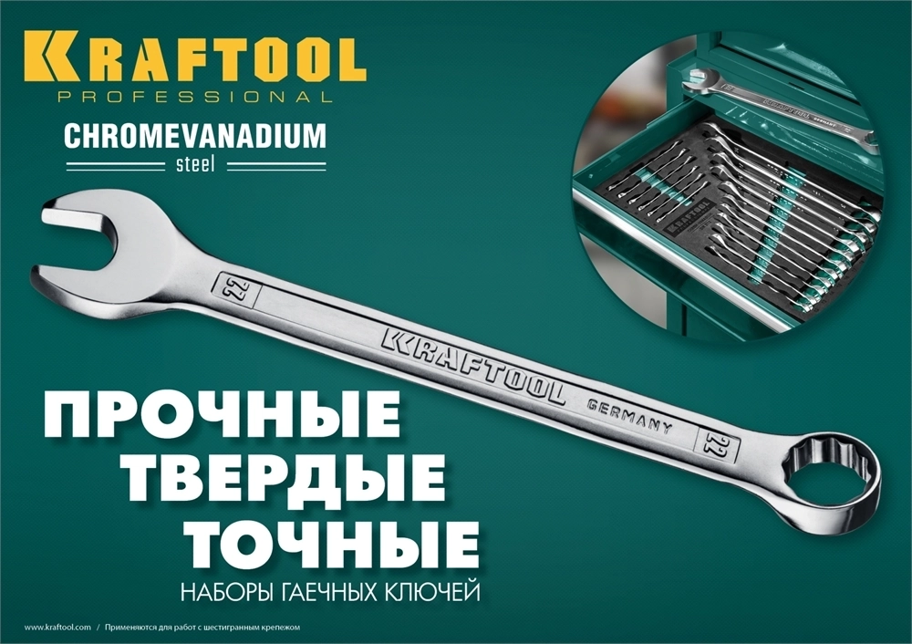KRAFTOOL  12 шт, 6 - 22 мм, набор комбинированных гаечных ключей (27079-H12E) 27079-H12E