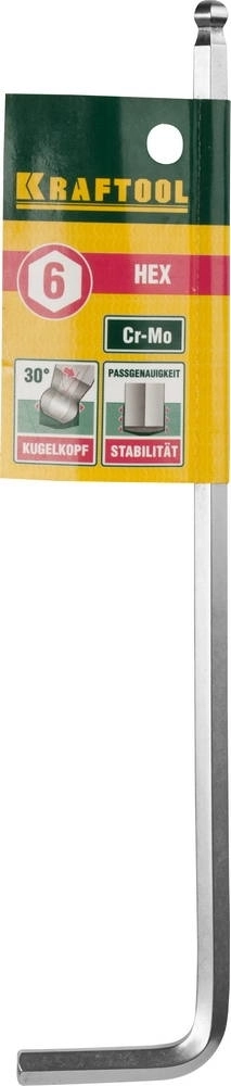 KRAFTOOL  Hex 6, длинный имбусовый ключ (27437-6) 27437-6