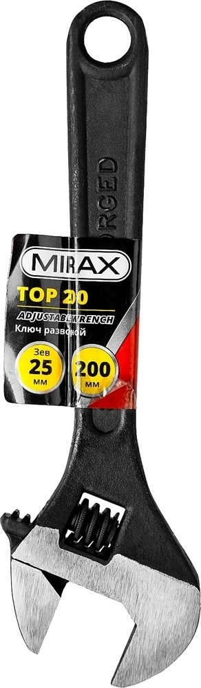 MIRAX  TOP, 200/25 мм, разводной ключ (27250-20) 27250-20
