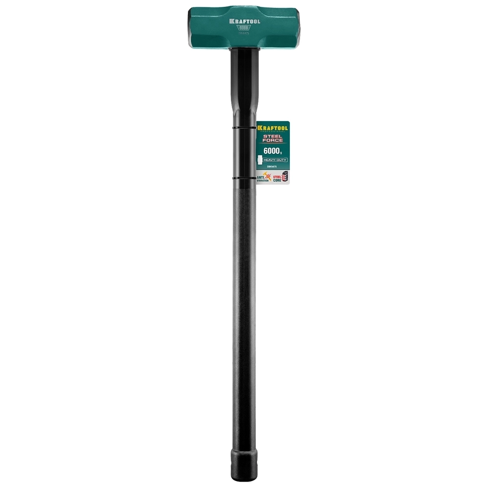 KRAFTOOL  Steel FORCE, 6 кг, кувалда со стальной удлинённой обрезиненной рукояткой (2009-6) 2009-6