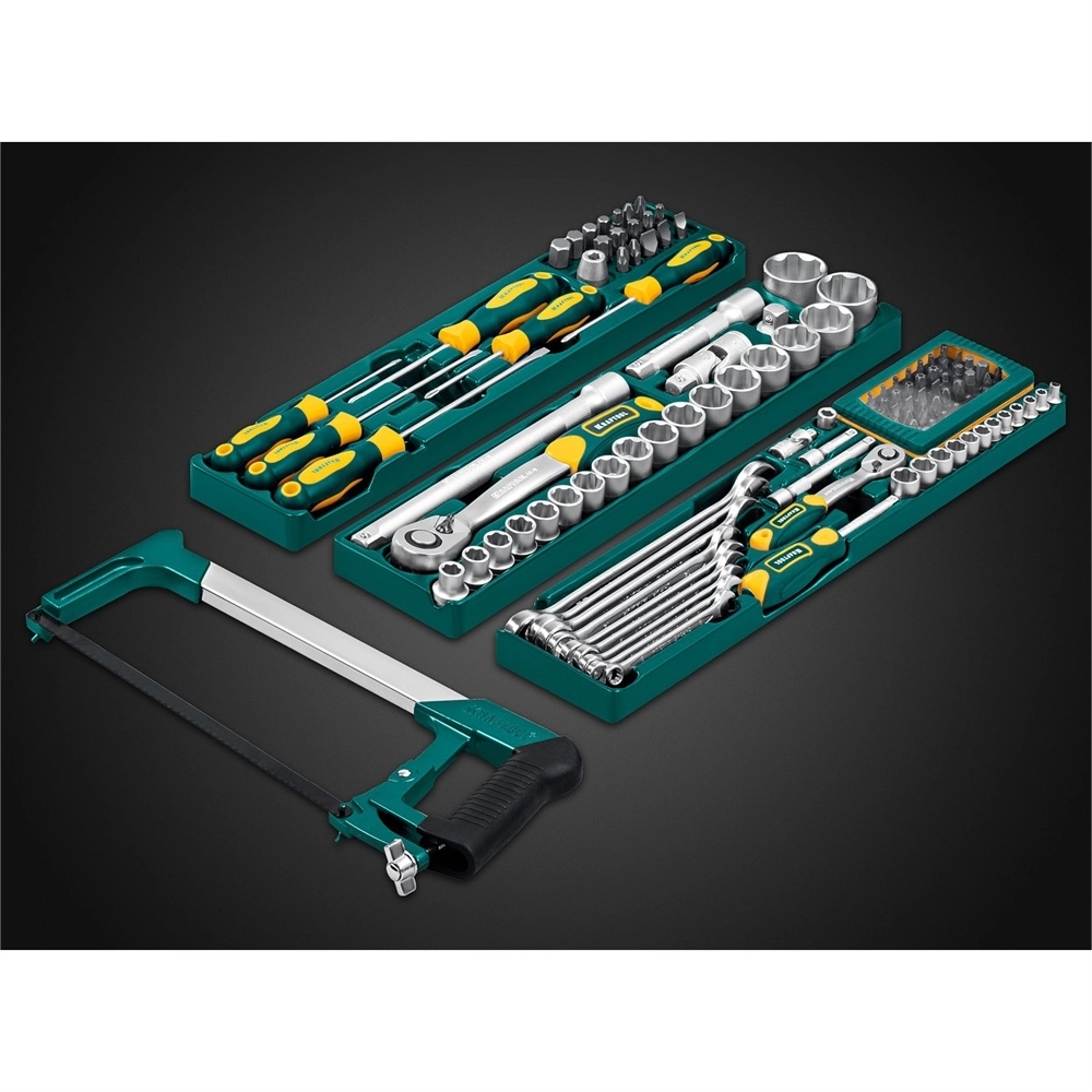 KRAFTOOL  GRAND-131, 131 предм., (1/2″+1/4″), универсальный набор инструмента (27978-H131) 27978-H131
