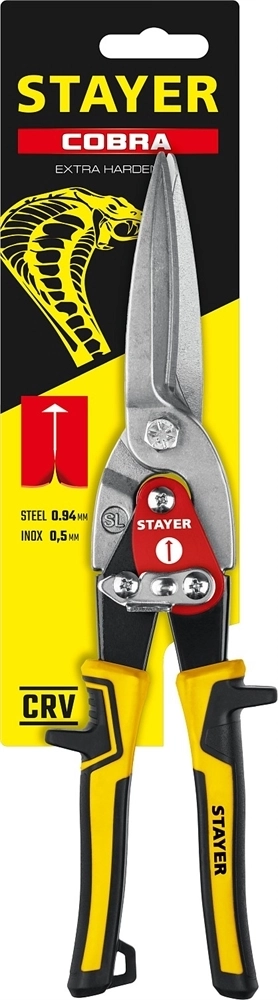 STAYER  Cobra, 290 мм, прямые удлинённые ножницы по металлу (23055-29) 23055-29_z01