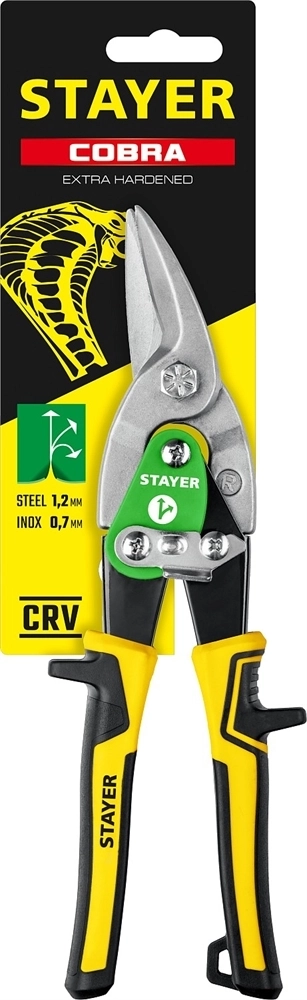 STAYER  Cobra, 250 мм, правые ножницы по металлу (23055-R) 23055-R_z01