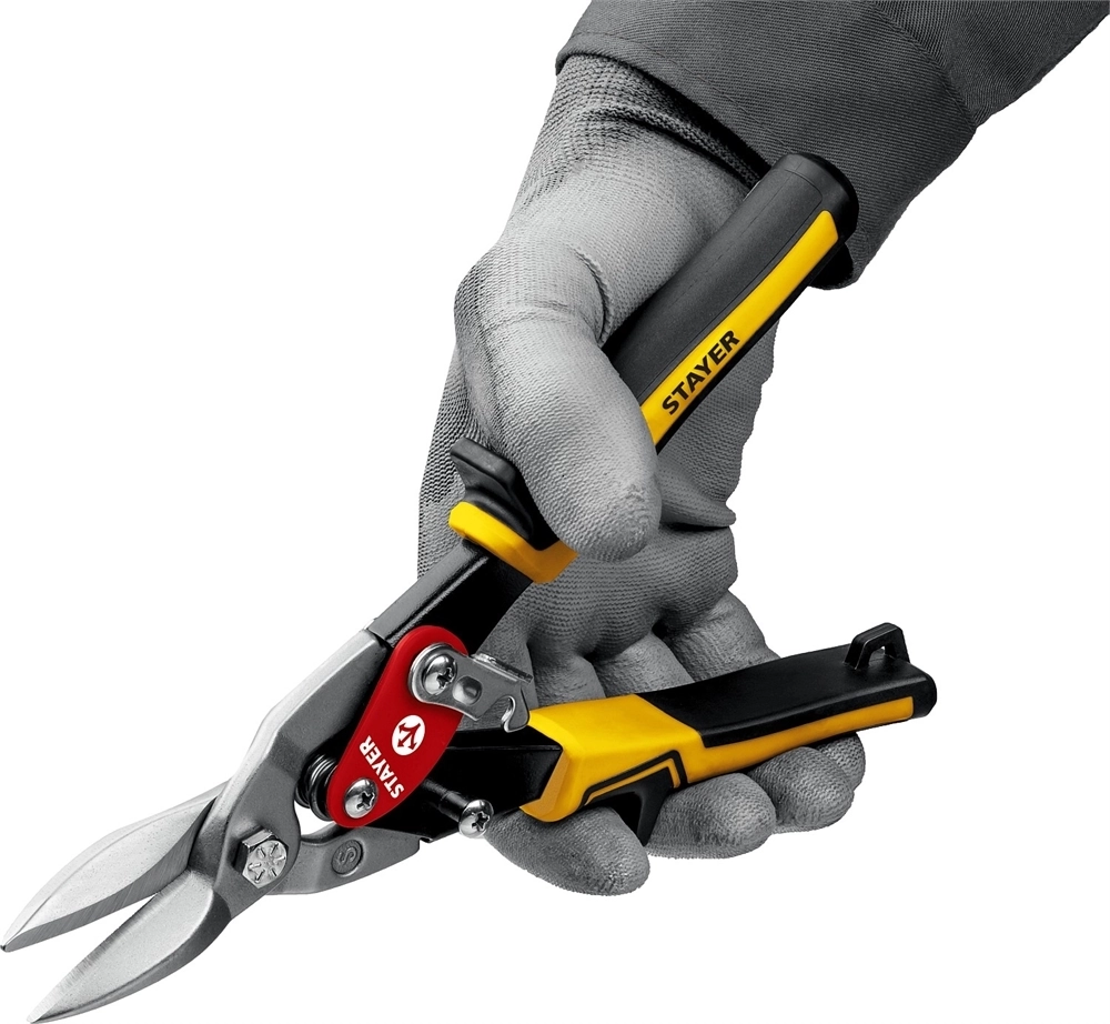 STAYER  Cobra, 250 мм, прямые ножницы по металлу (23055-S) 23055-S_z01