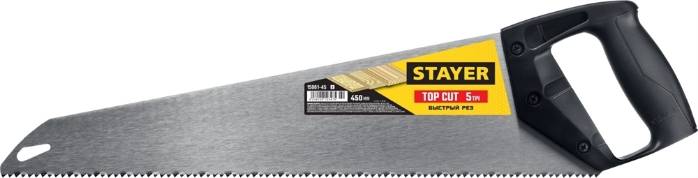 STAYER  TopCut, 450 мм, ударопрочная ножовка (15061-45) 15061-45_z02