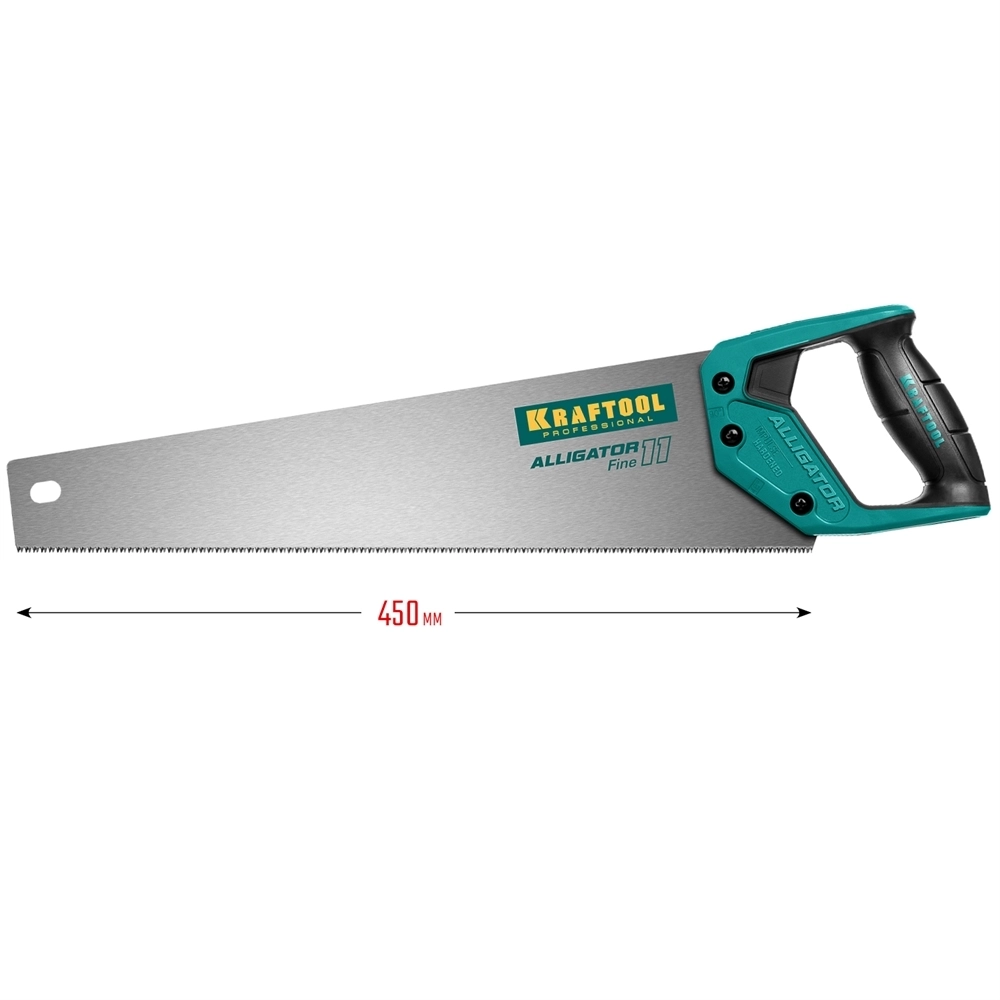 KRAFTOOL  Alligator Fine 11, 450 мм, ножовка для точного реза (15203-45) 15203-45