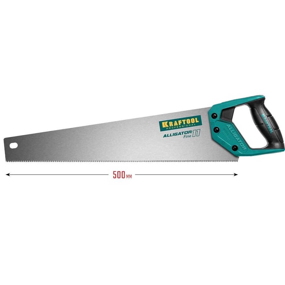 KRAFTOOL  Alligator Fine 11, 500 мм, ножовка для точного реза (15203-50) 15203-50