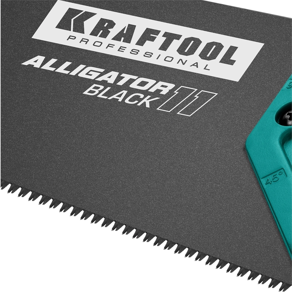 KRAFTOOL  Alligator Black 11, 550 мм, ножовка для точного реза (15205-55) 15205-55