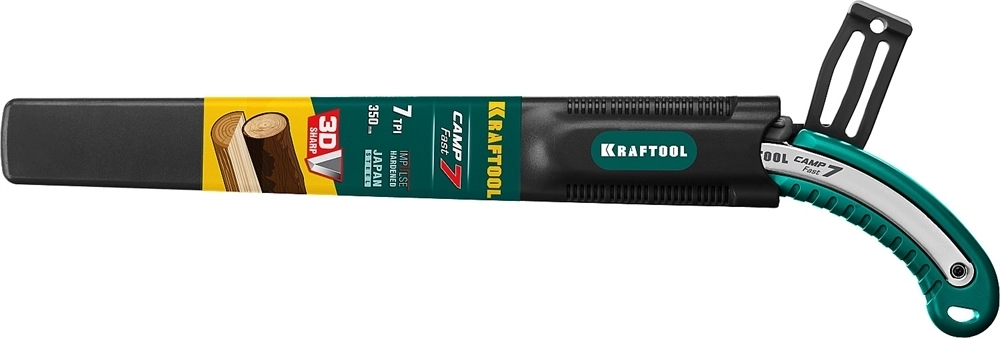 KRAFTOOL  Camp Fast 7, 350 мм, ножовка для быстрого реза сырой древесины (15216) 15216