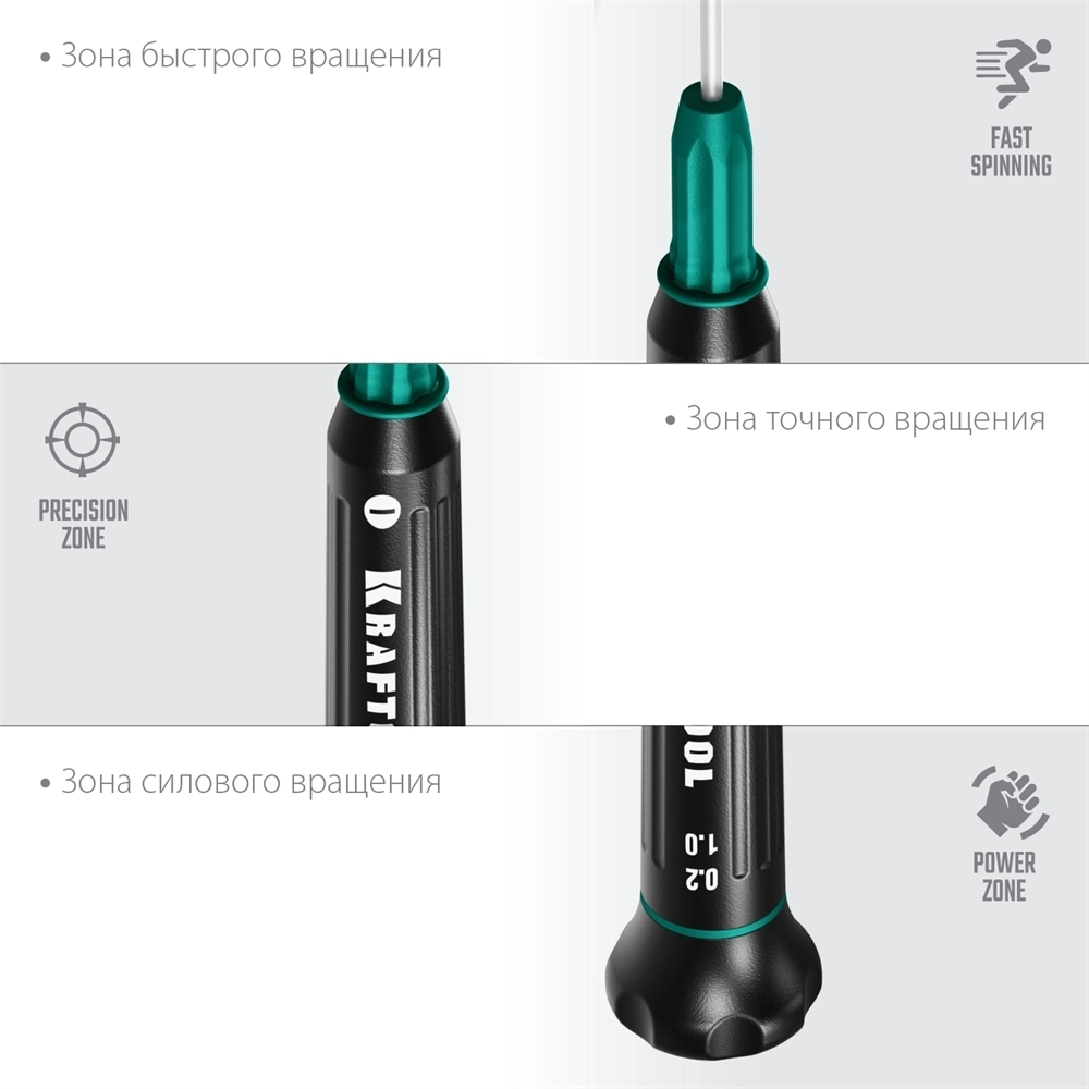KRAFTOOL  Precision SL1.0, отвертка для точных работ (25681-1.0) 25681-1.0