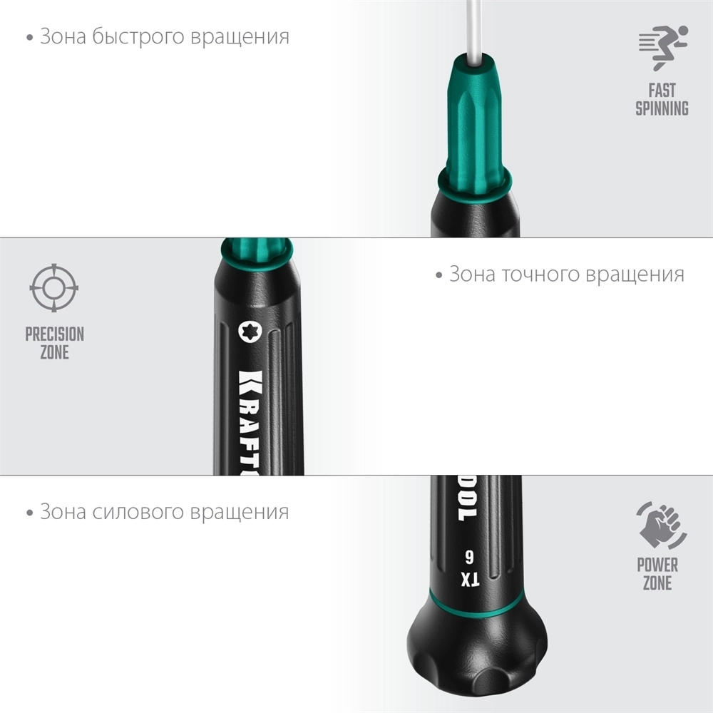 KRAFTOOL  Precision TX6, отвертка для точных работ (25684-06) 25684-06