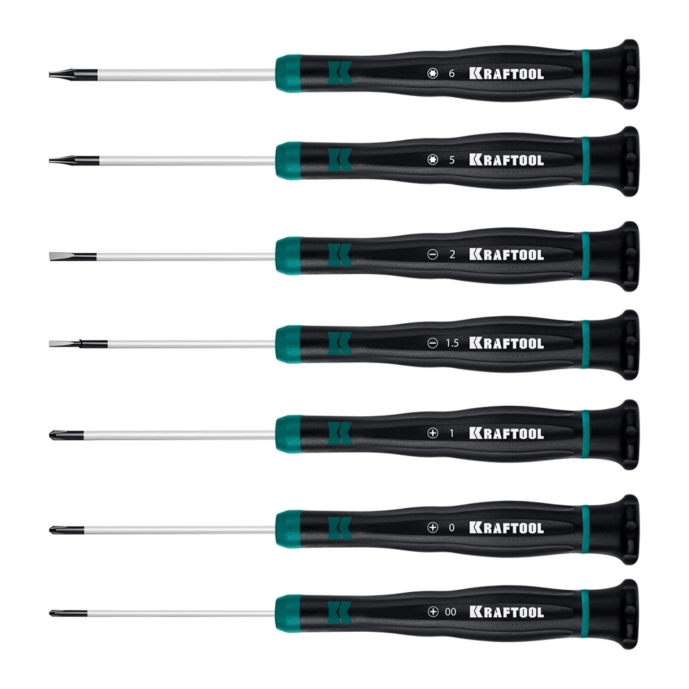 KRAFTOOL  Precision 7, 7 предм., Набор отверток (25686) 25686