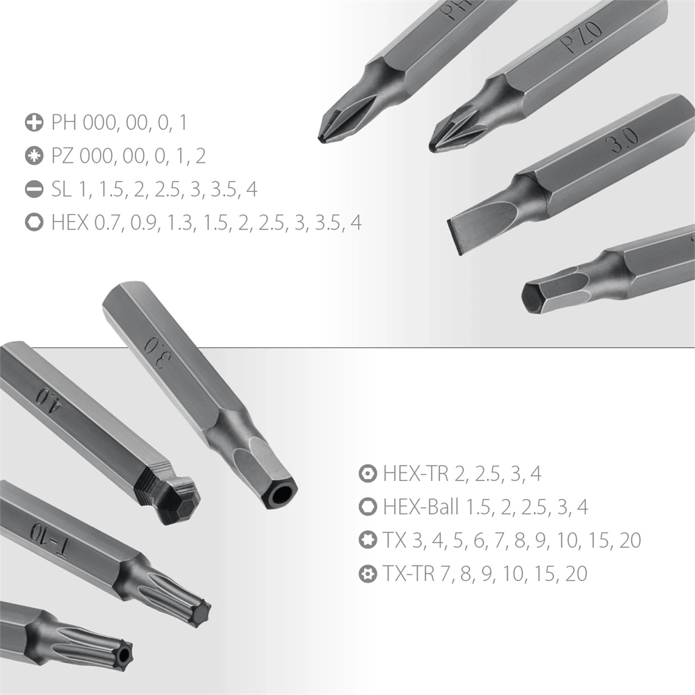 KRAFTOOL  Precision-51,  51 предм., для точных работ, отвертка (25691) 25691