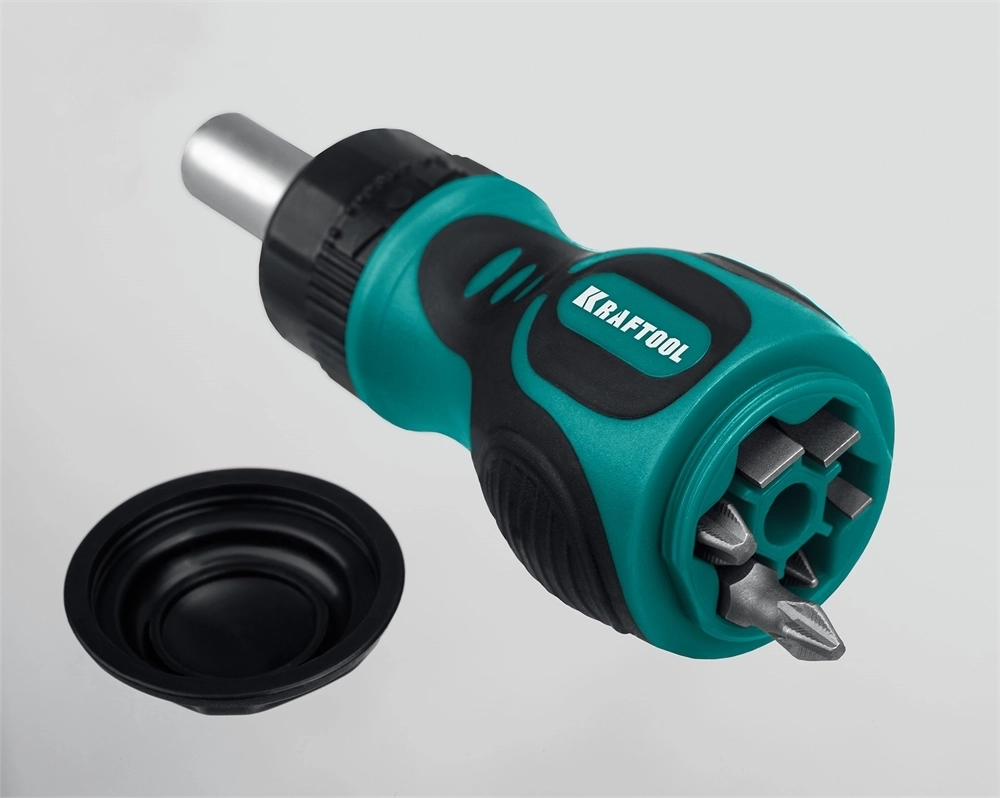 KRAFTOOL  Kompakt-6, 6 предм., с битами, реверсивная отвертка (26190-H7) 26190-H7