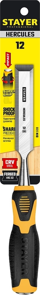STAYER  Hercules, 12 мм, стамеска-долото, Professional (18205-12) 18205-12_z01