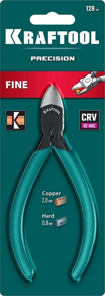 KRAFTOOL  PRECISION чистый рез 128 мм, Прецизионные бокорезы (220017-6-12) 220017-6-12