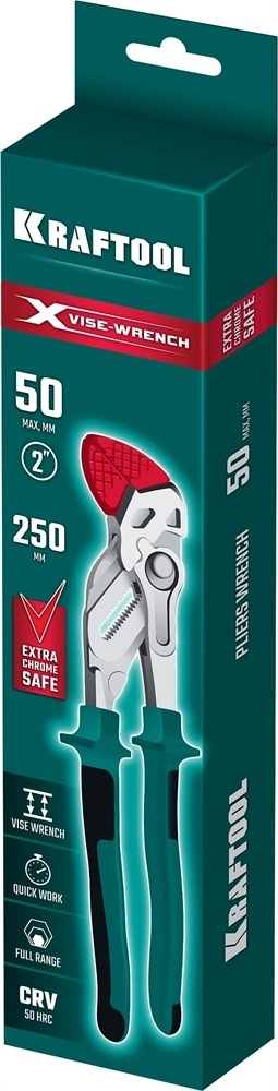 KRAFTOOL  VISE-WRENCH X, 250 мм, клещи переставные-гаечный ключ (22067) 22067