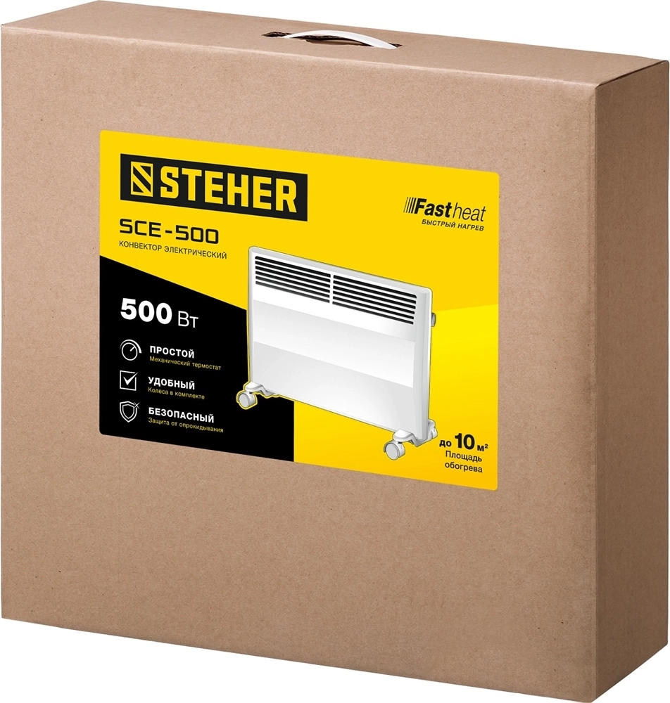 STEHER  Е серия 0.5 кВт, электрический конвектор (SCE-500) SCE-500