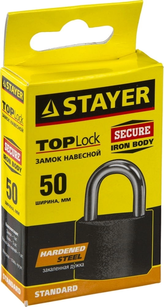 STAYER  50 мм, навесной замок (37160-50) 37160-50